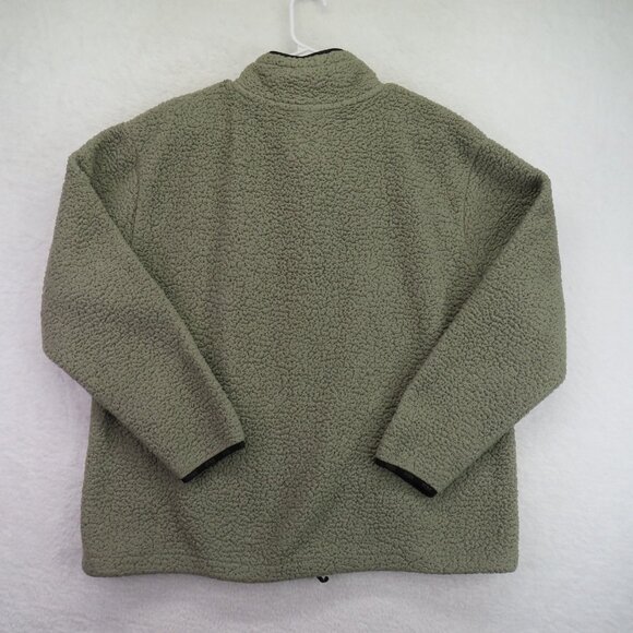 Pink Victoria's Secret Pullover Womens XL Sherpa Fleece Quarter Zip Kangaroo Poc - Picture 6 of 9